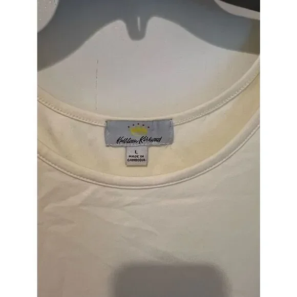 Kathleen Kirkwood Cream tank with lace bottom - Picture 5 of 5